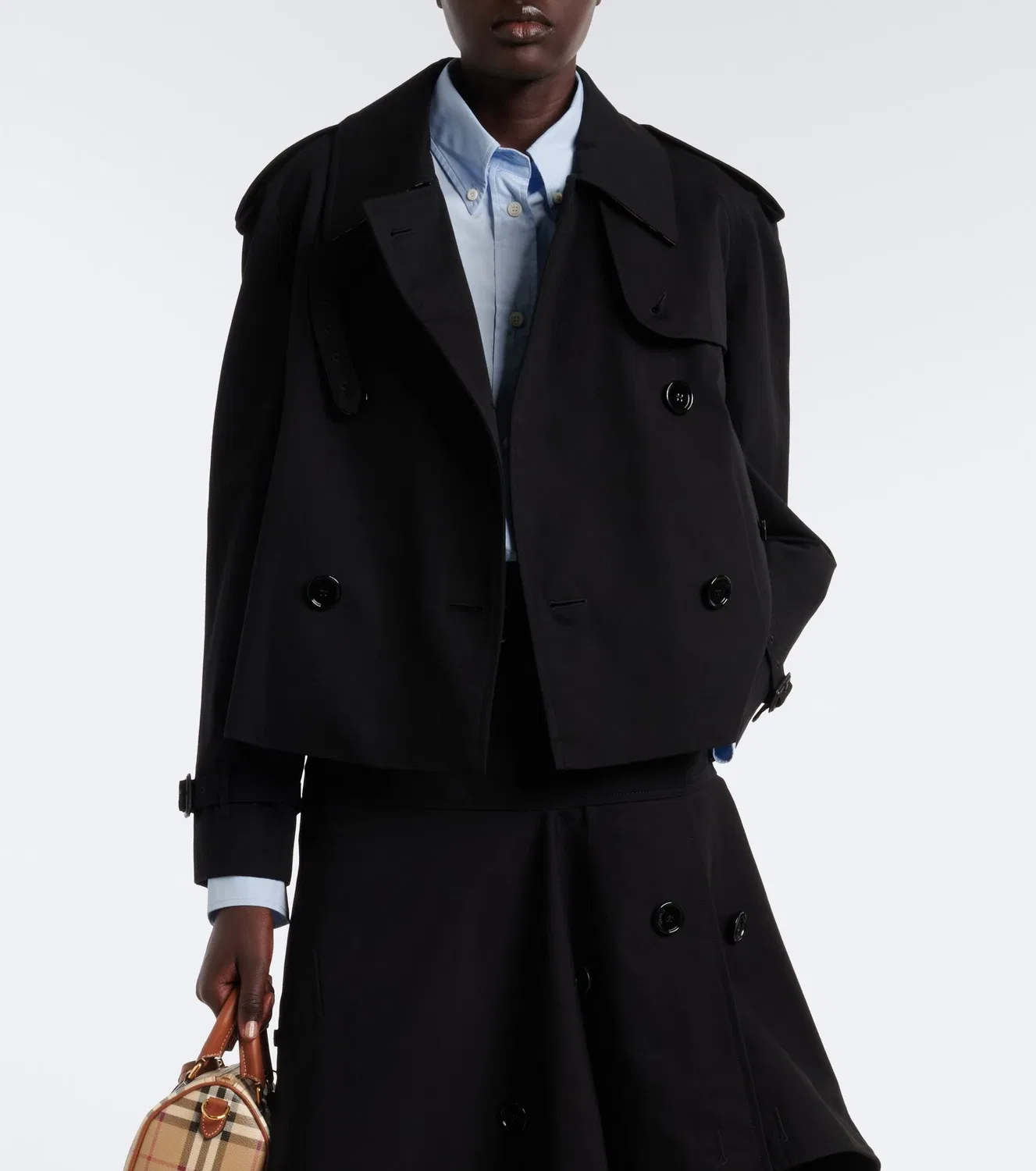 Тренч из хлопкового габардина Burberry, черный — фото 2