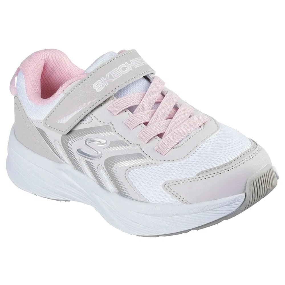 Детские кроссовки для девочек с застежкой-липучкой Microspec Tread Skechers, Light Pink — фото 2