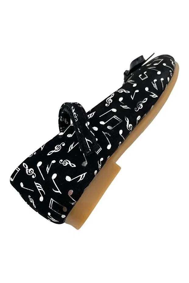 Детские туфли для девочек классические Little bow classic school shoes Nubebe, Black-Lame — фото 4