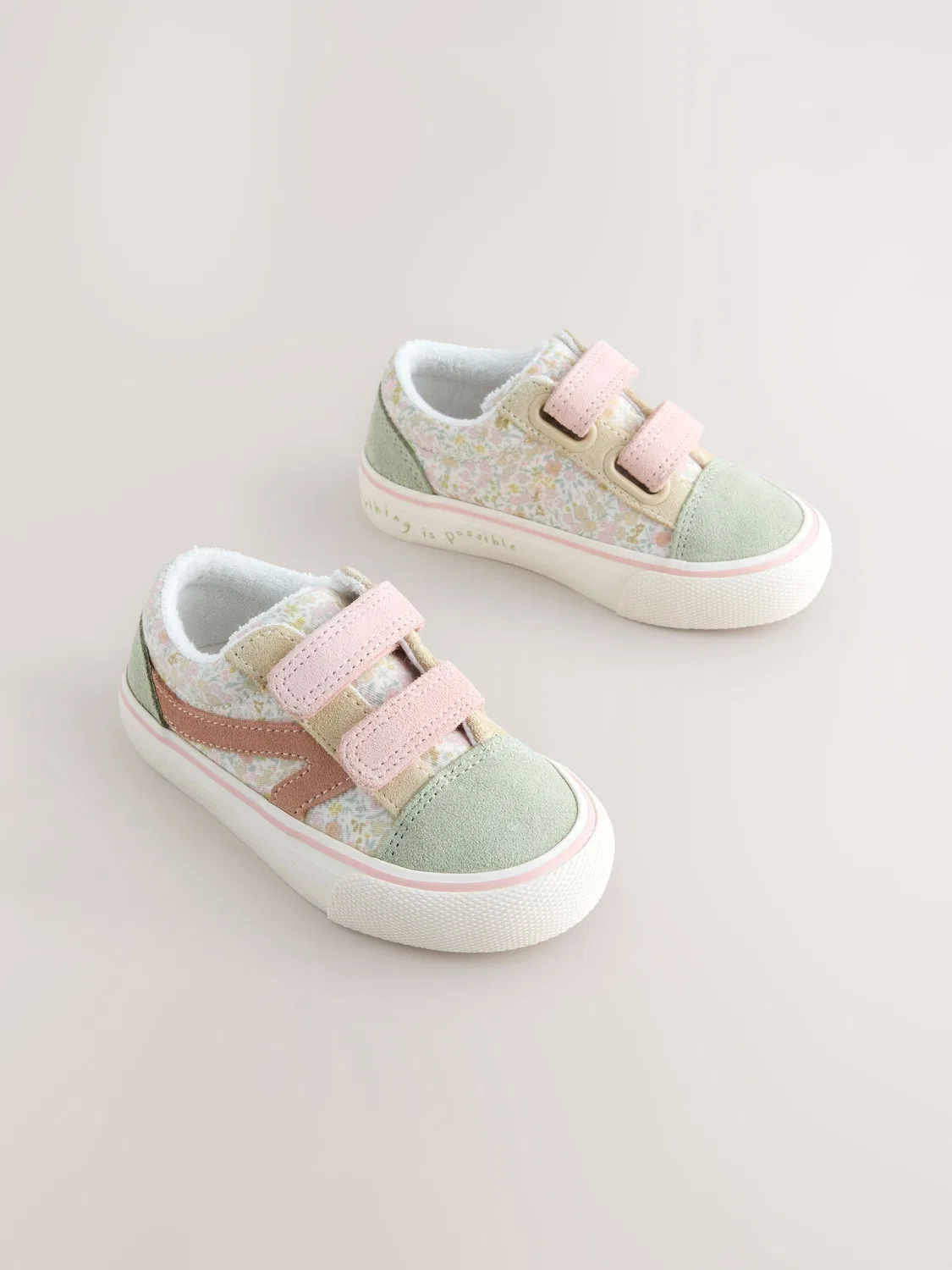 Кроссовки с цветочным принтом, Sage Green Floral Next, цвет Sage Green Floral