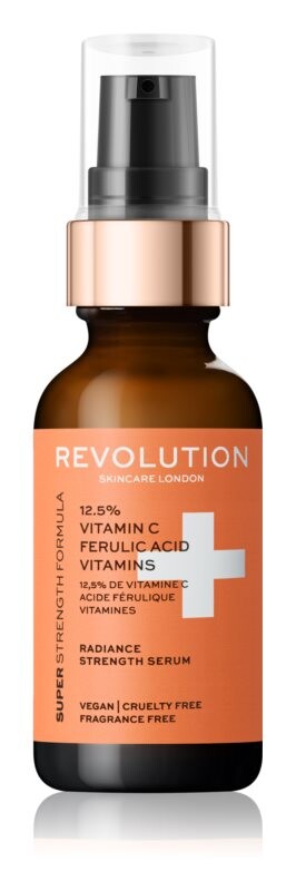 

Антиоксидантная сыворотка для эффекта осветления и разглаживания кожи Revolution Skincare Vitamin C 12,5% + Ferulic Acid Vitamins