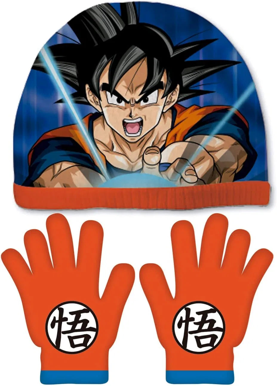 Набор шапка и перчатки Dragon Ball, ARDITEX, 51/54 см