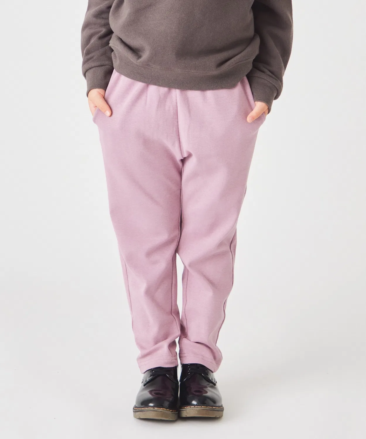 Детские брюки из хлопка с эластичным поясом, модель Dark Lavender, ever closet, Темно-лавандовый
