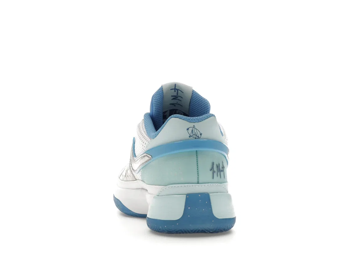 Детские кроссовки для баскетбола с принтом Nike Ja 1 SE Nike, Glacier Blue Metallic Silver White University Blue — фото 4