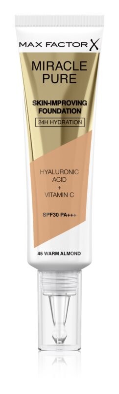 

Тональный крем повышенной стойкости SPF 30 Max Factor Miracle Pure Skin, оттенок 45 Warm Almond 30 мл