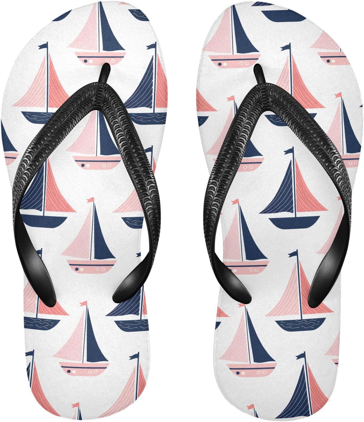 

Пляжные летние сандалии для женщин и мужчин Sailing Boats с розовыми шлепанцами для душа 20861937 Kfbe