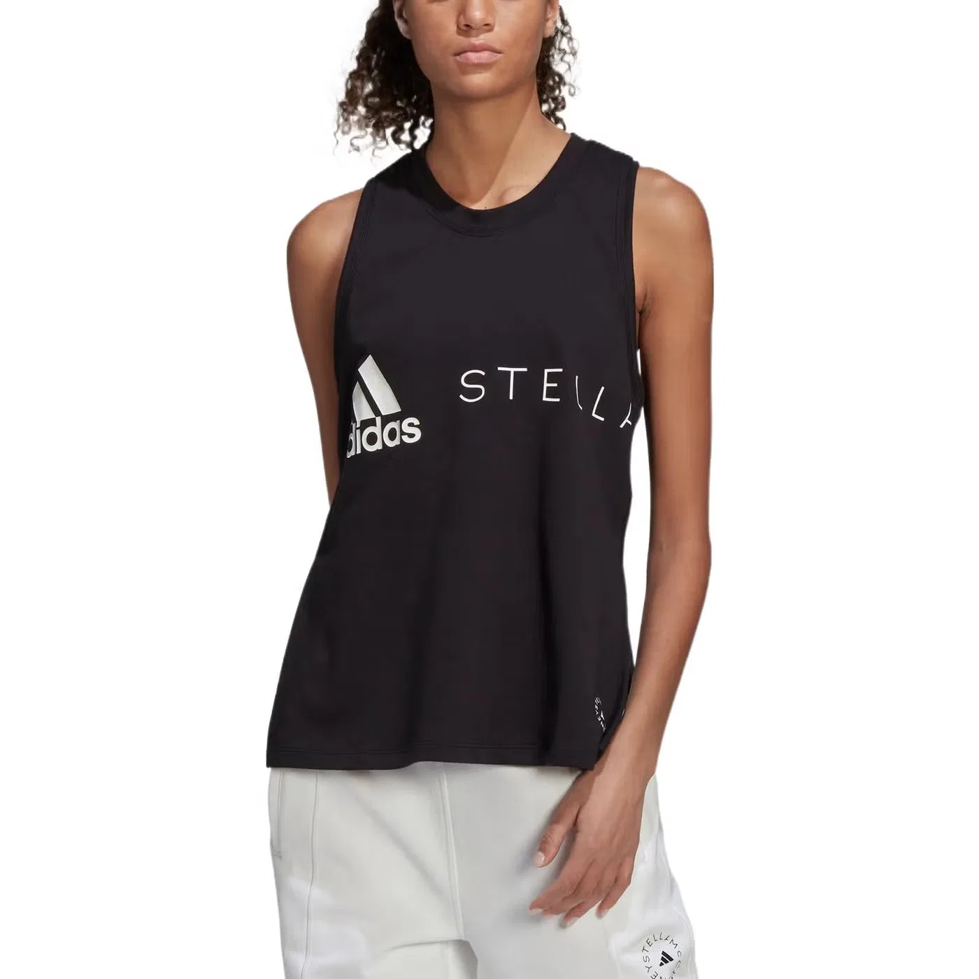 Майка спортивная с логотипом by Stella McCartney Adidas, черный — фото 3