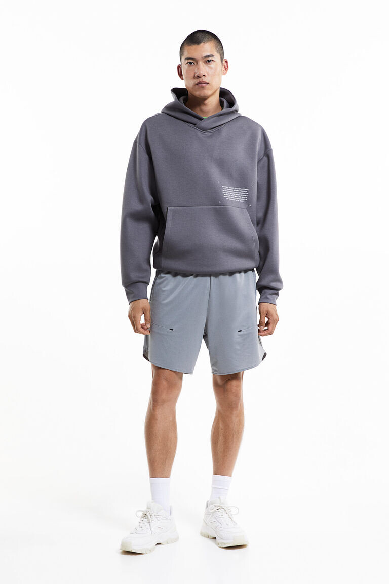 

Спортивные шорты drymove stretch с карманами на молнии H&M, серый