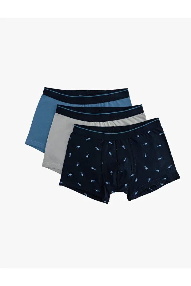 Детское для мальчиков боксеры с принтом Koton, Navy Blue