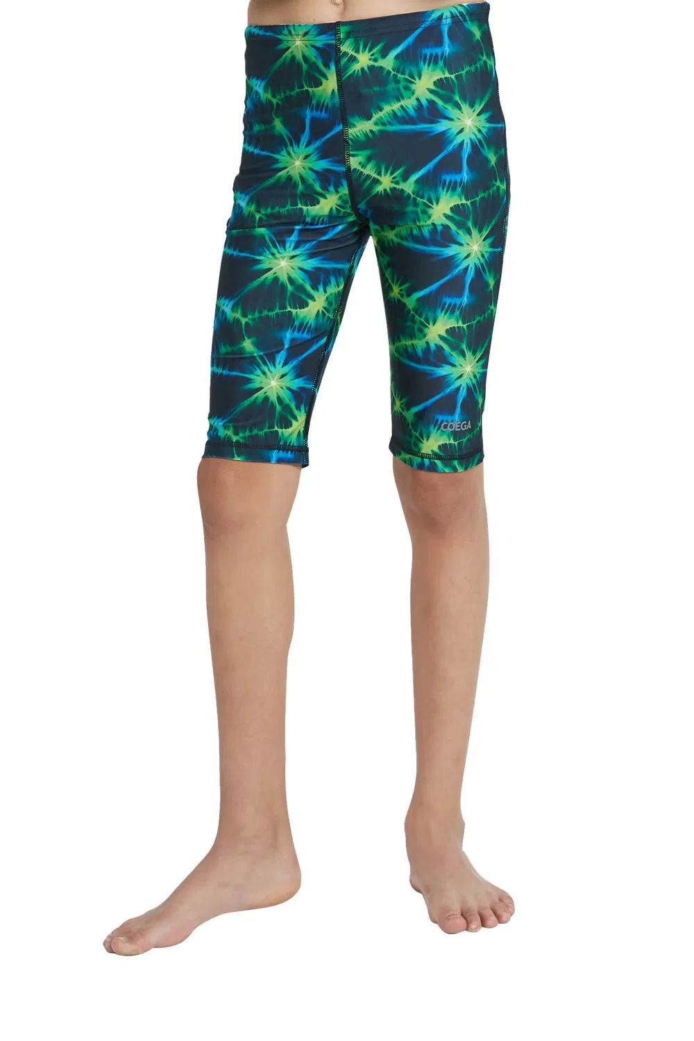 Шорты для плавания с принтом тай-дай Coega Sunwear, зеленый — фото 3