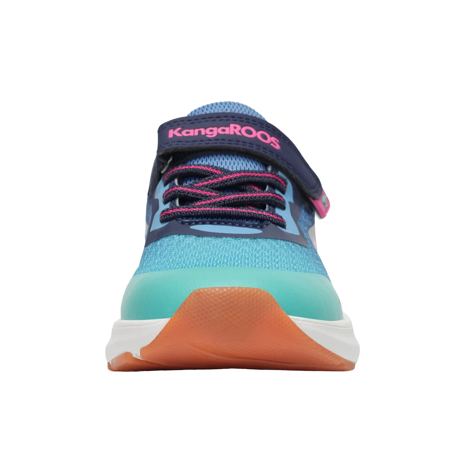 Детские спортивные кроссовки с не оставляющей следов подошвой KangaROOS, Navy/Pink — фото 4