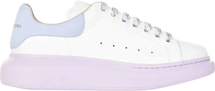Кроссовки Alexander McQueen Wmns Oversized Sneaker White Blue Lilac, белый