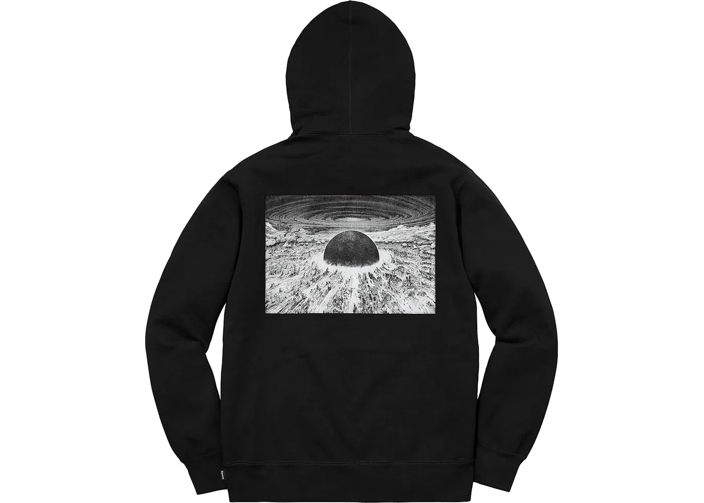 Мужской худи с принтом Supreme AKIRA Patches Supreme, Black — фото 2