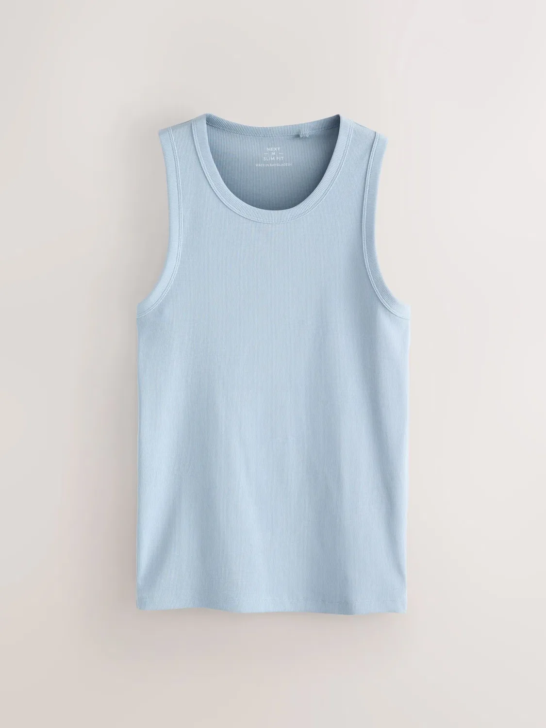 Жилет Slim Fit, ребристый Next, синий