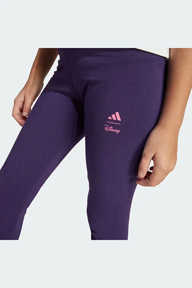 Детские леггинсы для девочек с принтом Minnie Mouse Adidas, Aurplu Lucpnk — фото 3