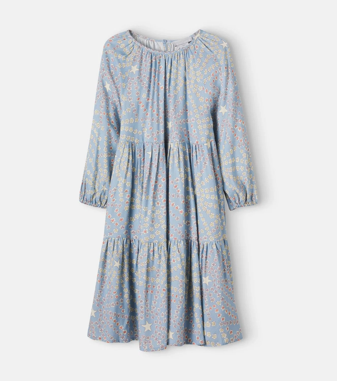 Нарядное платье с принтом Stella Mccartney Kids, синий