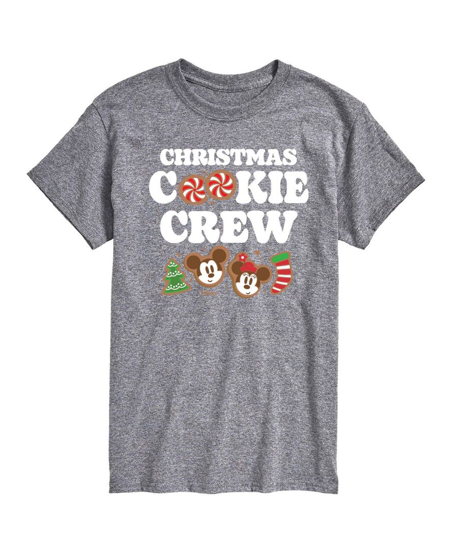 

Мужская футболка с коротким рукавом и принтом Рождественское печенье Диснея AIRWAVES, Gray