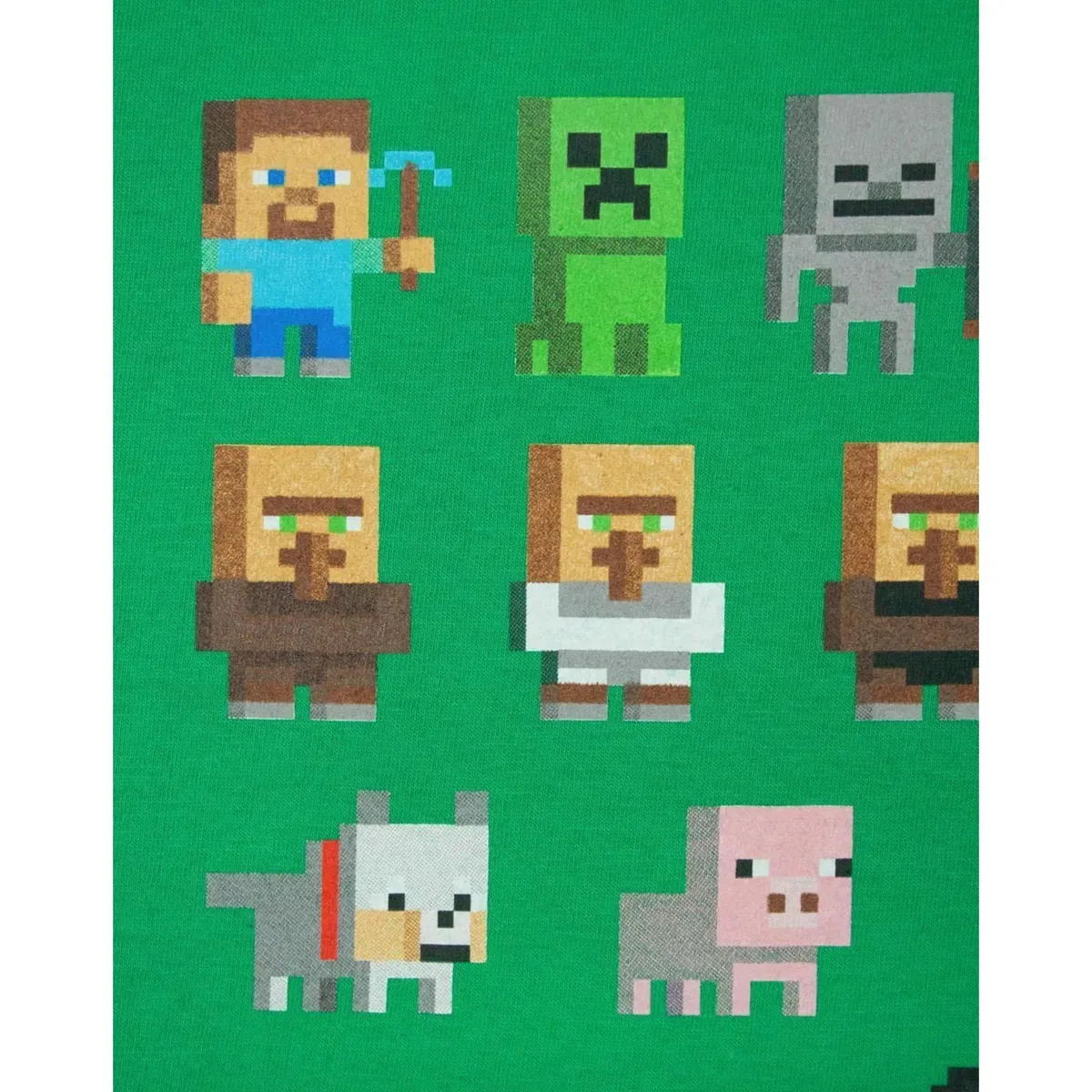 Детская футболка с коротким рукавом для мальчиков Sprites Minecraft, Green — фото 4