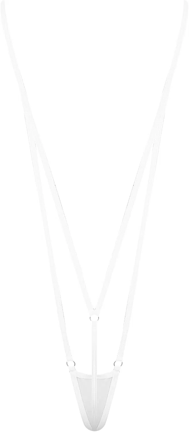 Женский цельный купальник слинг-шот Micro Bikini, White