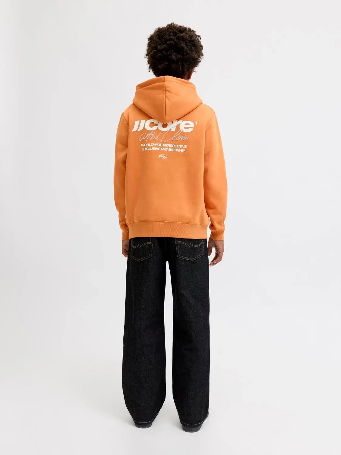 Худи с капюшоном Jcoclub Jack & Jones Junior, красно-кремовый — фото 3