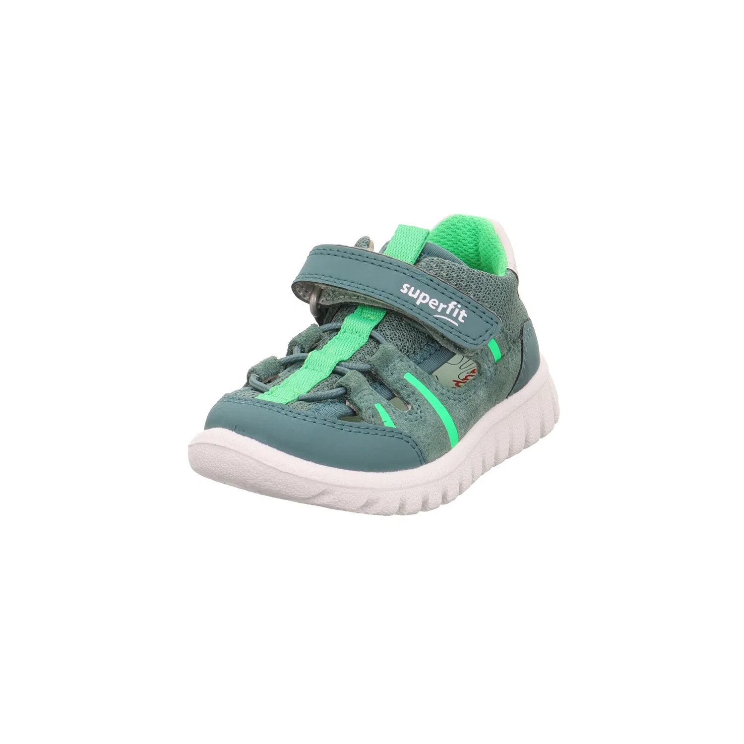 Детские кроссовки с липучкой Superfit, Green/Light Green