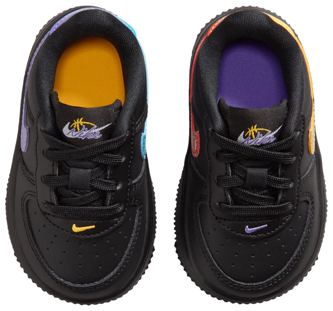 Детские кроссовки для мальчиков Nike Air Force 1 Low, Purple/Black — фото 4