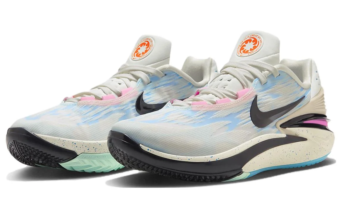 Кроссовки Nike Zoom GT Cut 2, светло-серый/голубой/розовый — фото 3