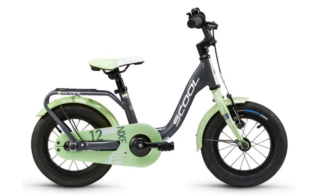 

Детский велосипед S'cool niXe 12 1-Gang - 12 дюймов - Tiefeinsteiger - 2024, цвет Grau|Dark Grey/Pastel Green