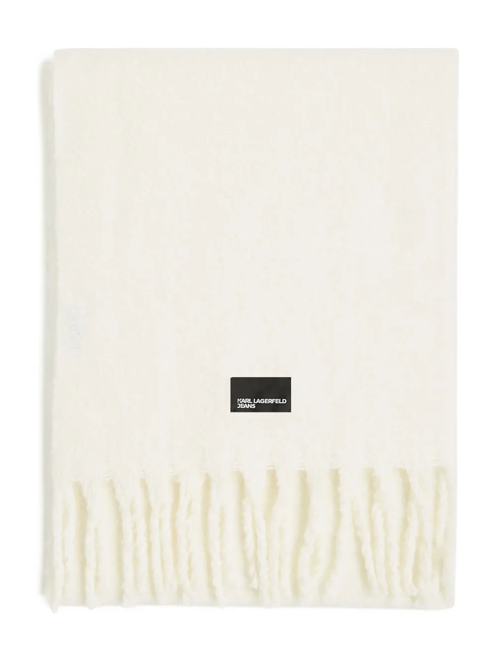 

Пушистый шарф с бахромой Karl Lagerfeld Jeans, нейтральный