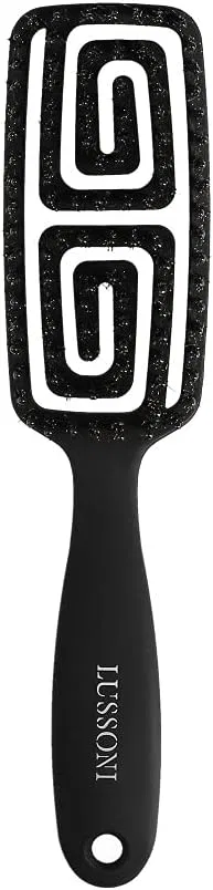 Гибкая щетка для распутывания волос с натуральной щетиной кабана от TB TOOLS FOR BEAUTY LUSSONI Tb Tools For Beauty