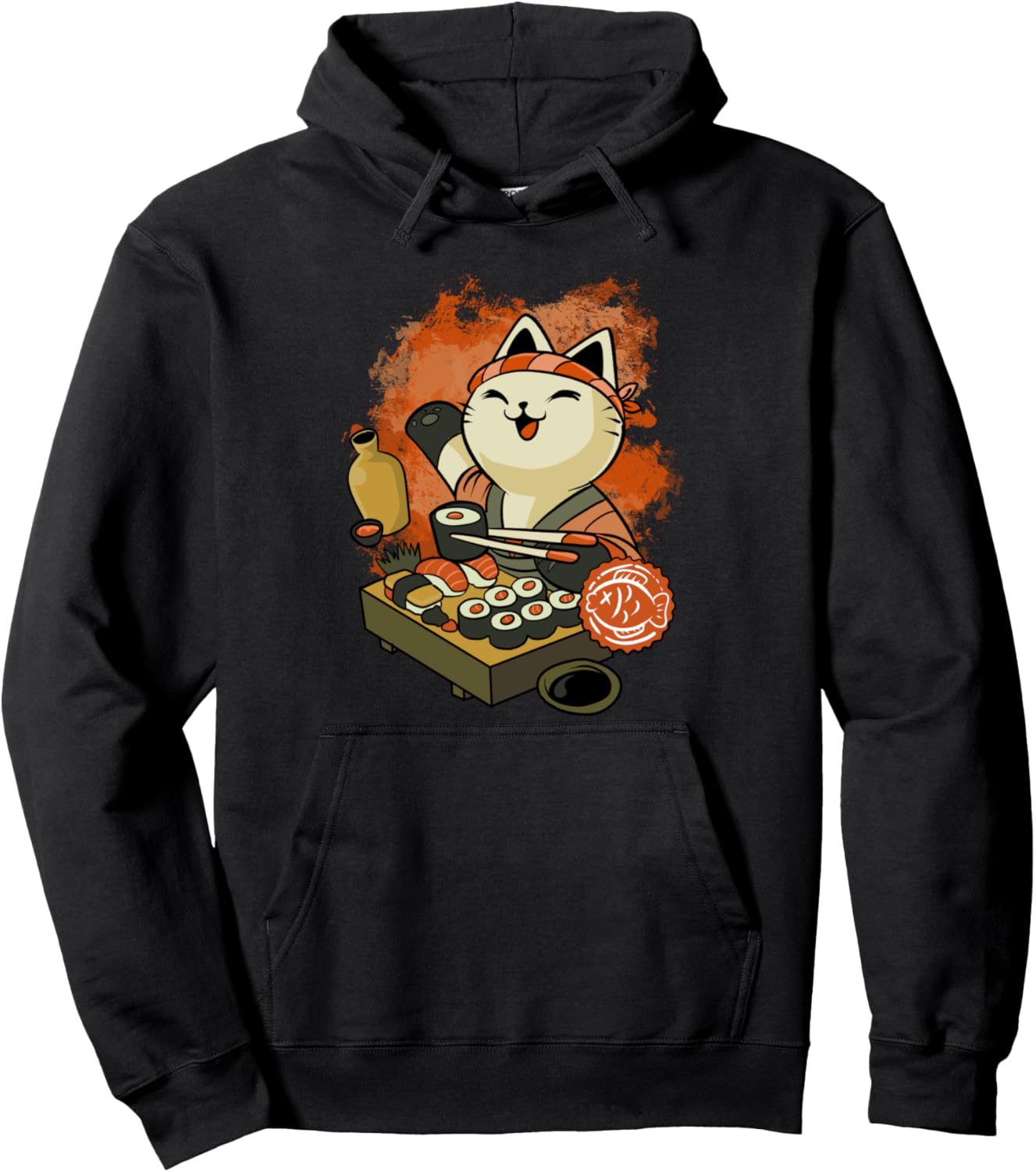 

Толстовка Sushi Meijin Cat, черная Anime Manga Sushi Gifts And Ideas, Черный, Толстовка Sushi Meijin Cat, черная Anime Manga Sushi Gifts And Ideas