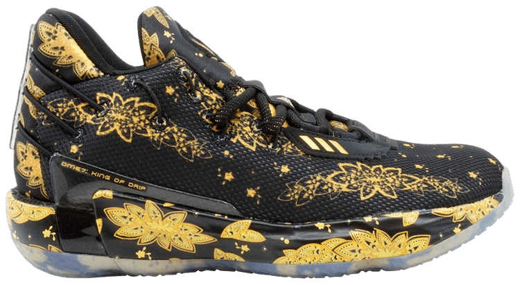 

Кроссовки adidas Ric Flair x Dame 7 'Black Gold Metallic', черный