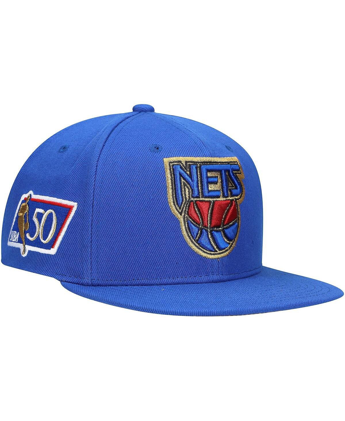 

Мужская синяя кепка Snapback к 50-летию New Jersey Nets Mitchell & Ness