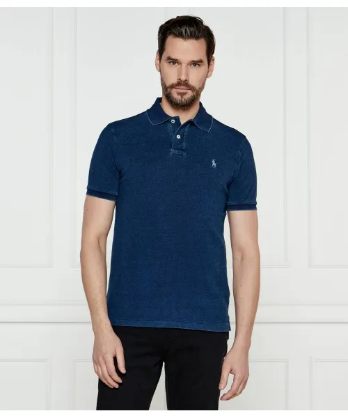 

Футболка поло Slim fit Polo Ralph Lauren, синий