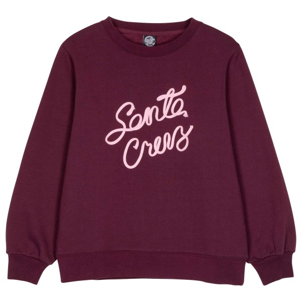 

Женский свитер с надписью «лента» спереди Santa Cruz, Dark Cherry