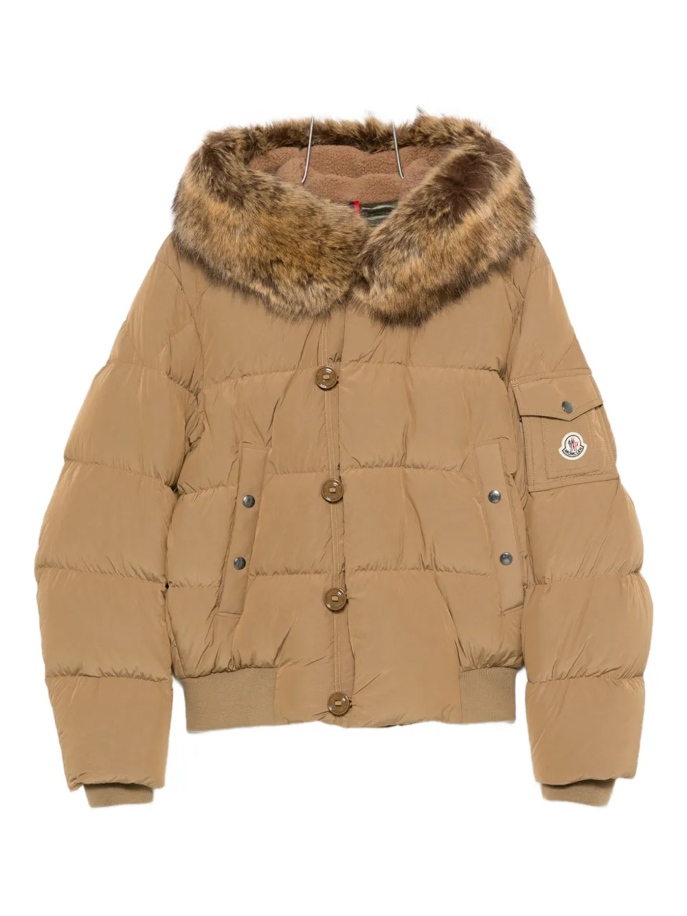 

Пуховик Luynes с капюшоном Moncler, бежевый