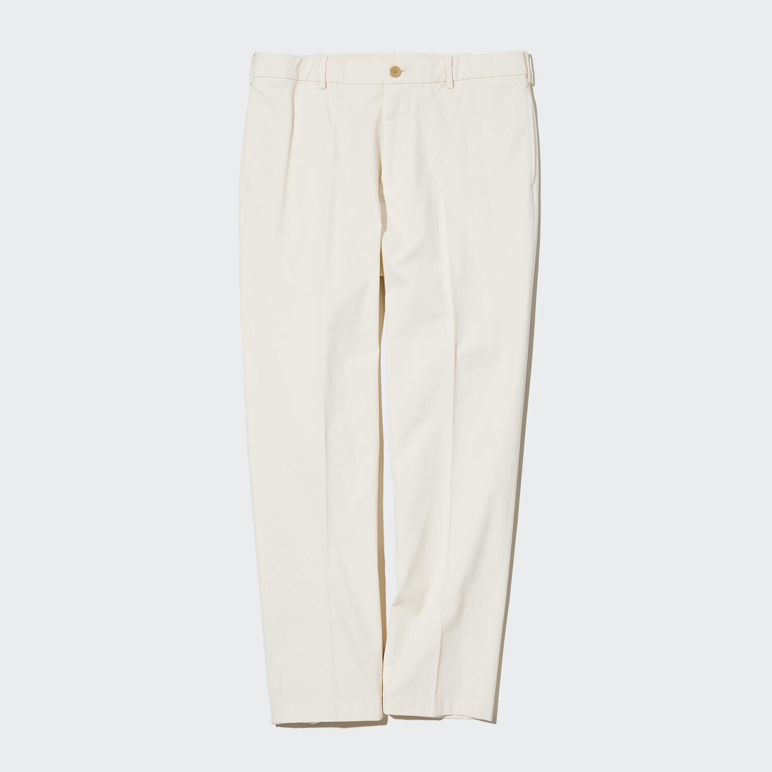 

Брюки UNIQLO Smart из хлопка удлиненные, молочный