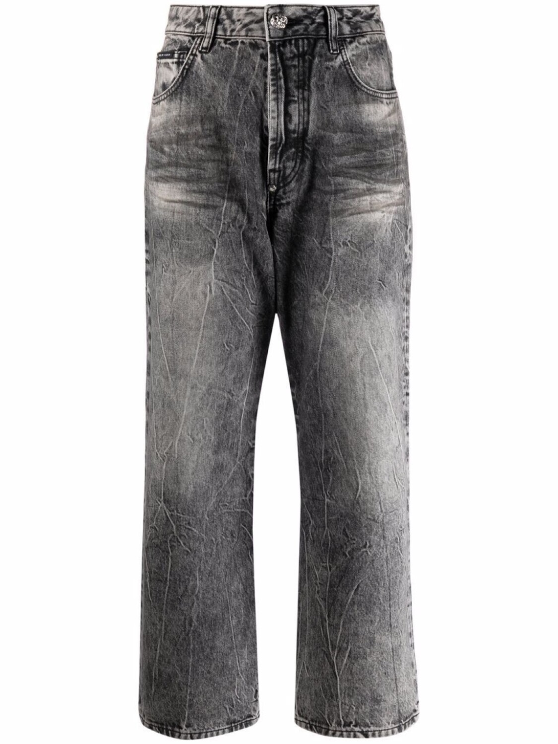 

Philipp Plein джинсы Iconic Plein широкого кроя, серый