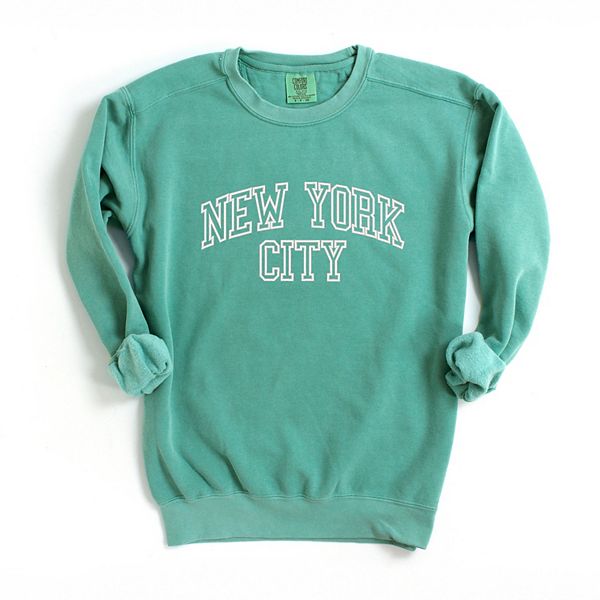 

Вышитый свитшот varsity garment dyed new york Simply Sage Market, Seafoam