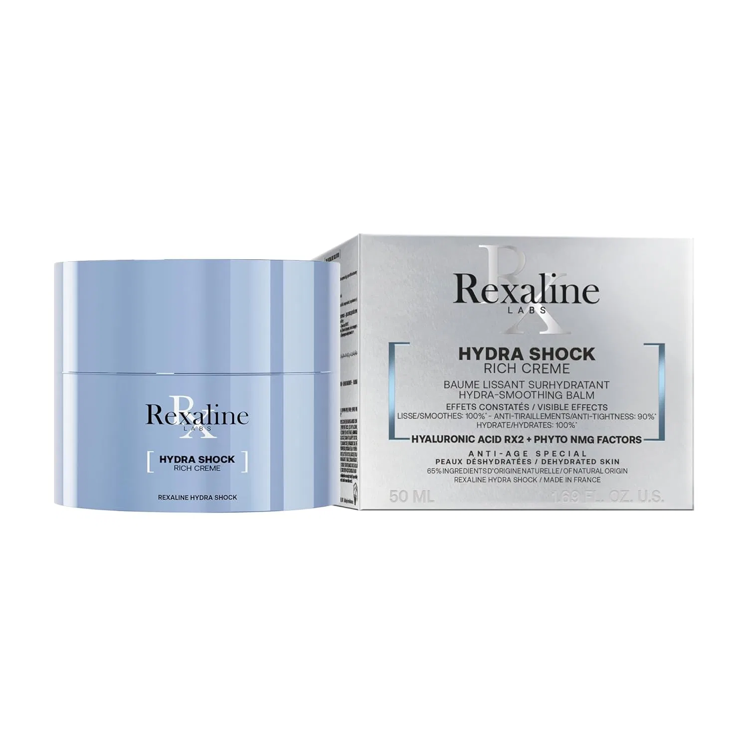 Насыщенный увлажняющий крем Rexaline Hydra Shock Rich Cream для сухой кожи, 50 мл Rexaline