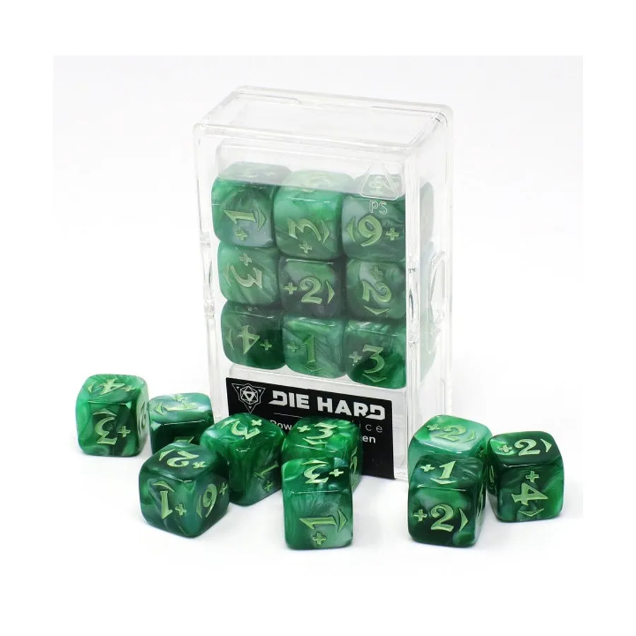 

Plus Power Pack — зеленый (9), Magic - The Gathering Spindown Counters (Die Hard Dice)
