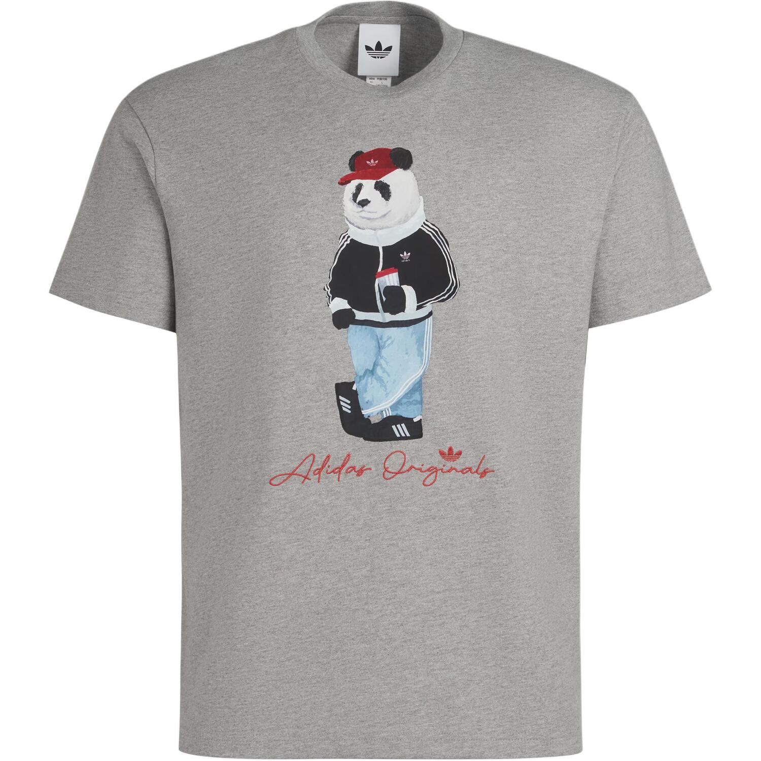 

Футболка Deng ZuoXu Collaboration SS25 Unisex Gray Adidas Originals, серый