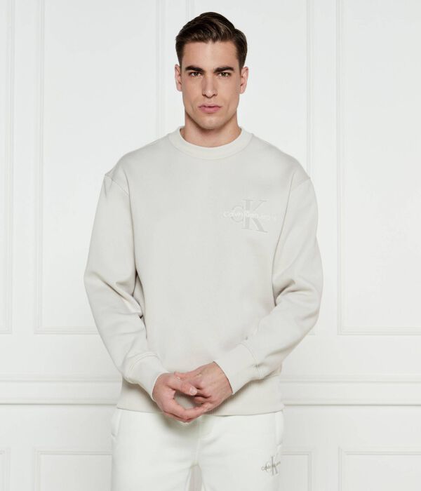 

Толстовка мужская Calvin Klein Jeans с круглым вырезом, экрю