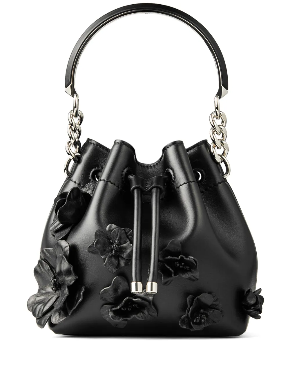 

Маленькая сумка-ведро Bon Bon JIMMY CHOO, черный