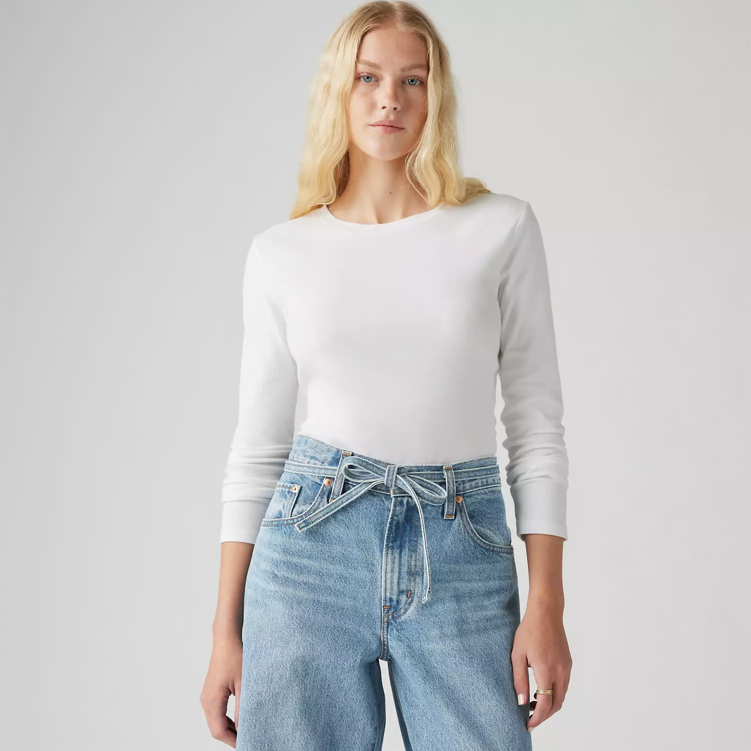

Футболка Essential с длинными рукавами Levi's, белый