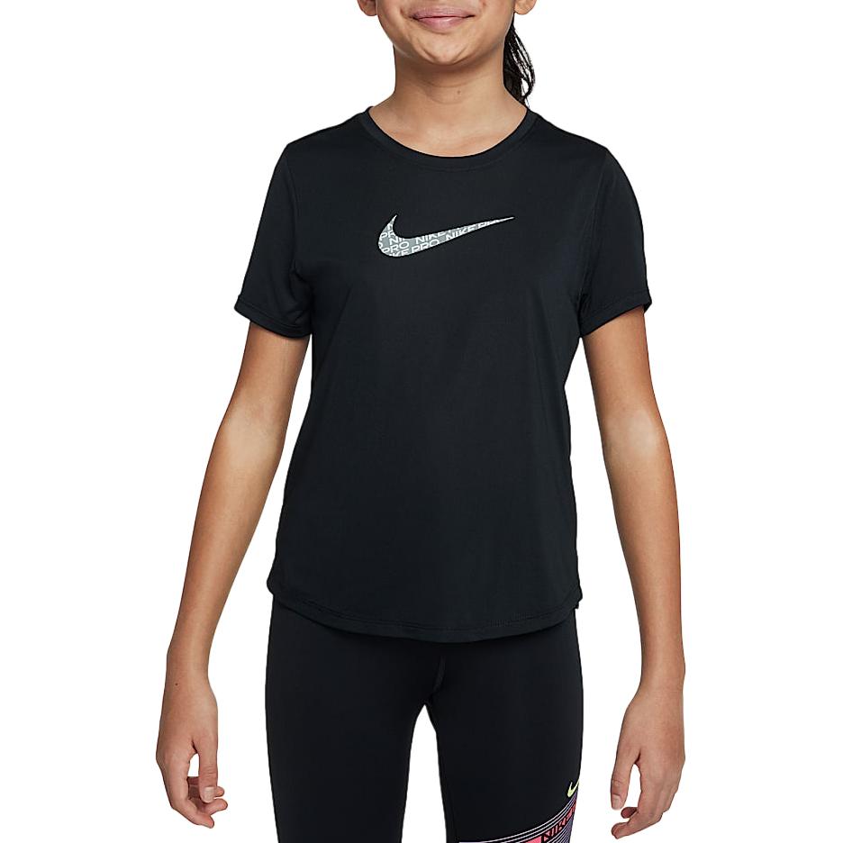 Nike Футболка dri fit черная для детей 3-7 лет — фото 4