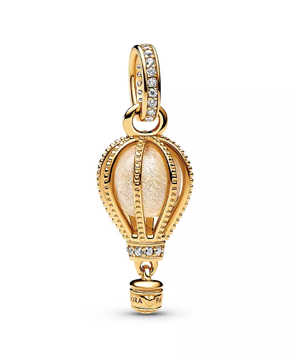 

Подвеска в виде воздушного шара, покрытая 14-каратным золотом, сверкающая и прозрачная Pandora, gold