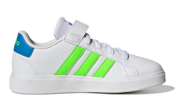 Кроссовки grand court 2.0 эластичные шнурки Adidas, белый — фото 2