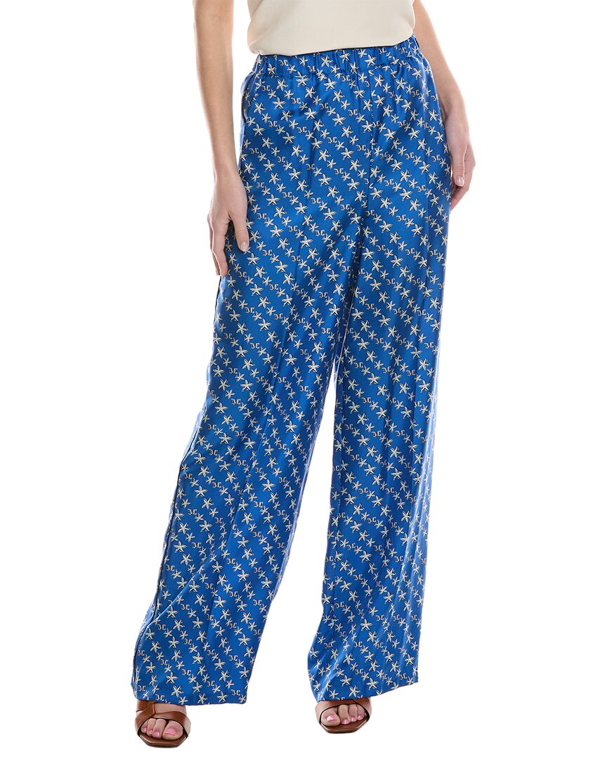

Брюки из шелка Max Mara Anversa, синий