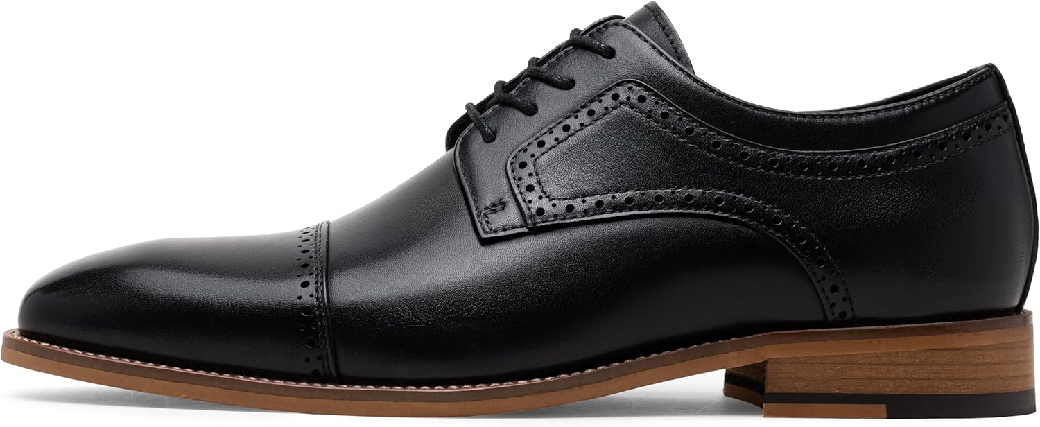 

Мужские классические туфли Jousen из кожи, оксфорды и дерби, броги с крылышками, черный